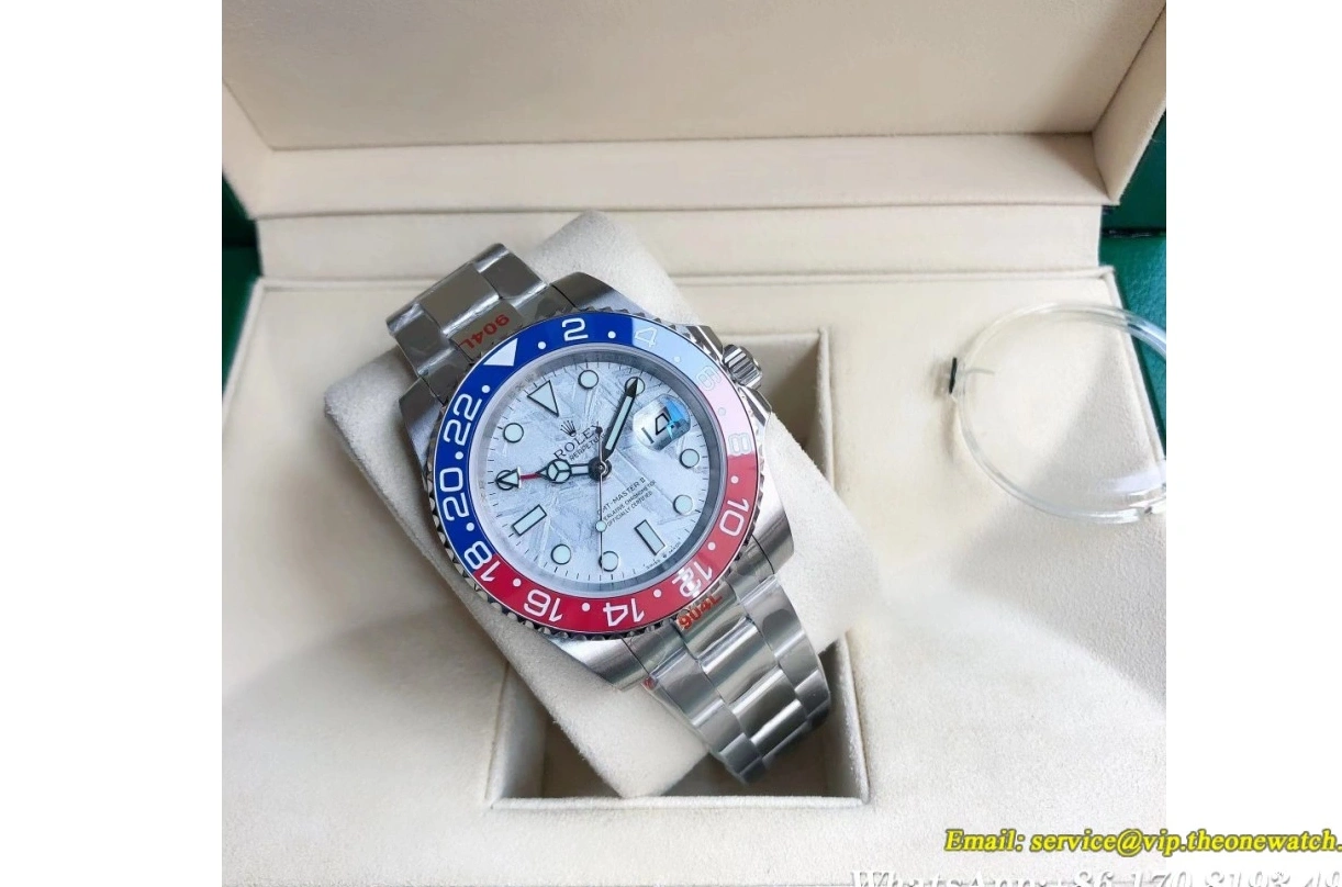 GDF GMT Master 40mm II Cer Blue SS Red Meteorite SS MY8215 Oys 1219